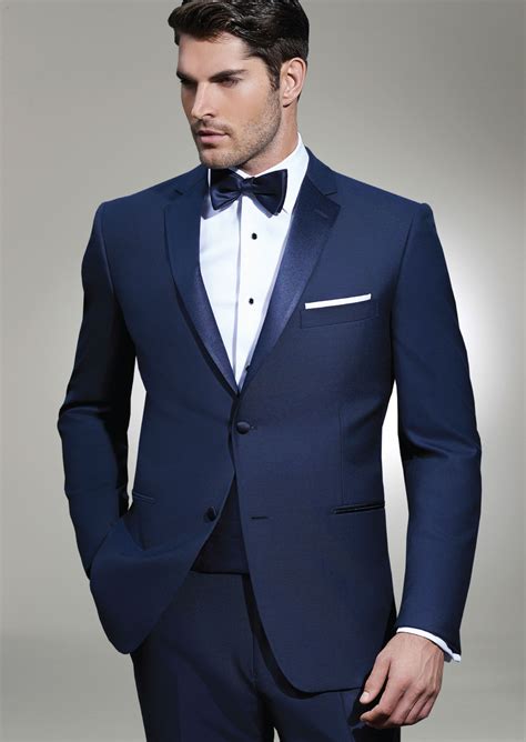 navy blue wedding tuxedo.